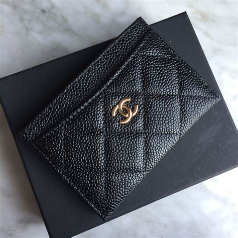 chanel so black card holder|Classic card holder .